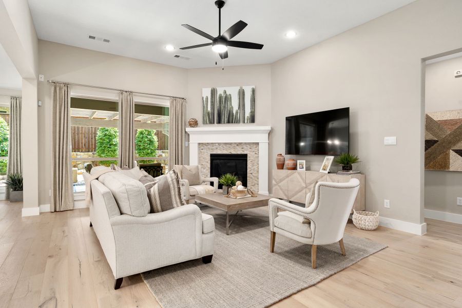 Plan 1685 Living Room Representative Photo by American Legend Homes