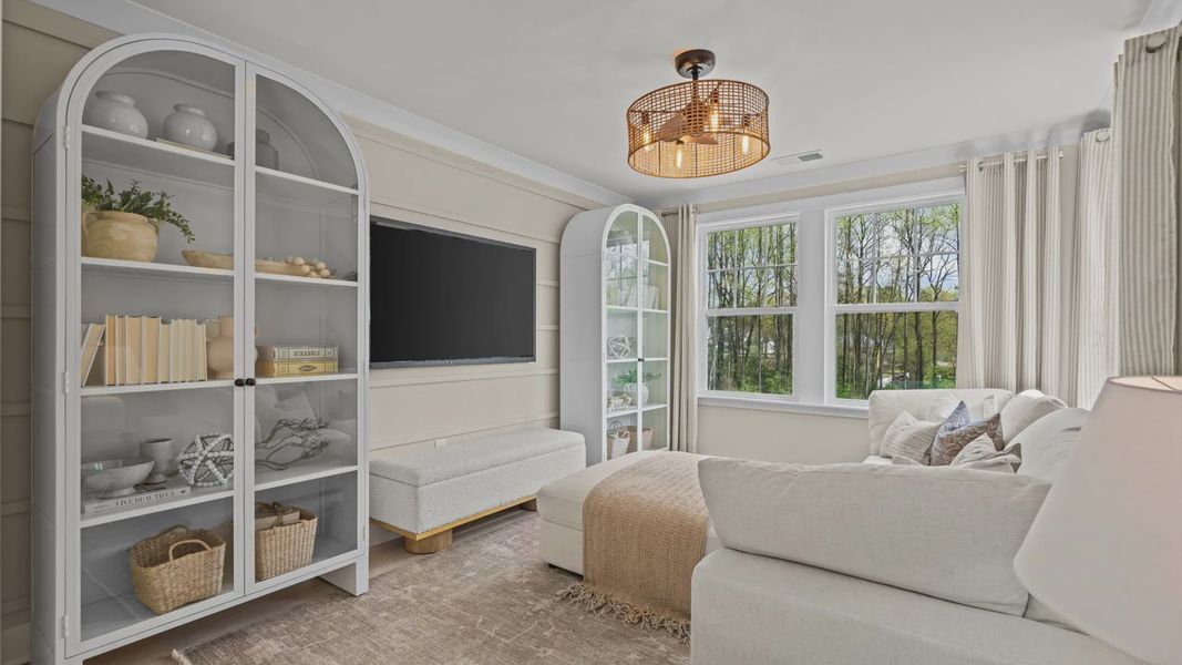 Furnished interior in a model home at Provisions at Courtland in Sanford (Image 39). Furnished interior in a model home at Provisions at Courtland in Sanford (Image 39).