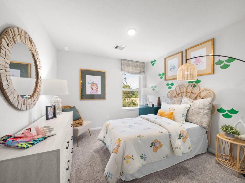 Furnished interior in a model home at Caney Creek Place in Conroe (Image 23).