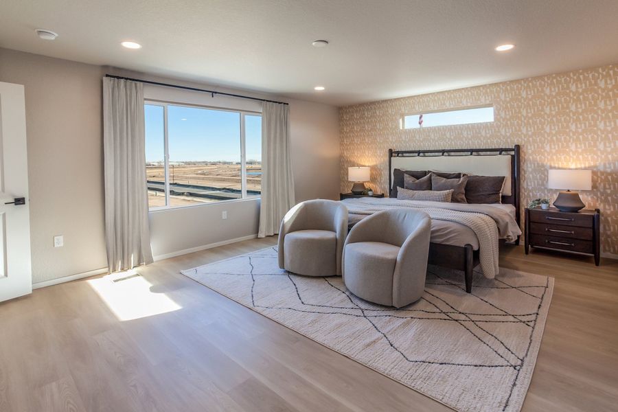 Furnished interior in a model home at Bloom in Fort Collins (Image 19).