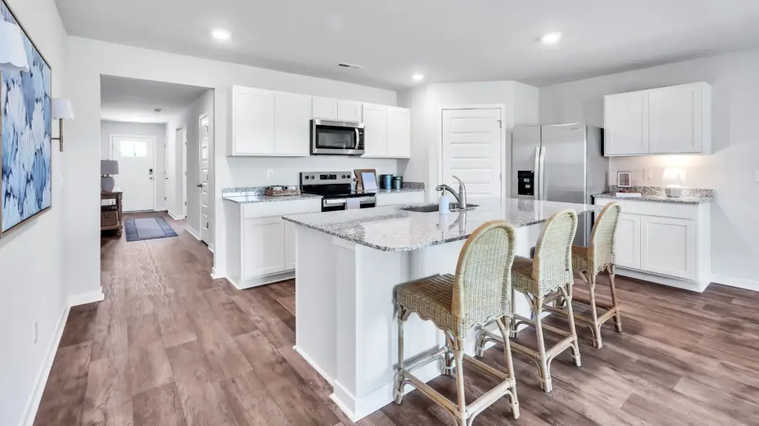 Furnished interior in a model home at Caspian Ridge in Richlands (Image 5).