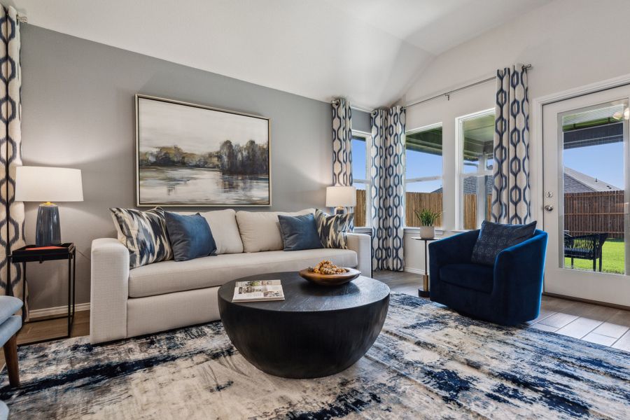 Furnished interior in a model home at Summer Crest in Fort Worth (Image 23).