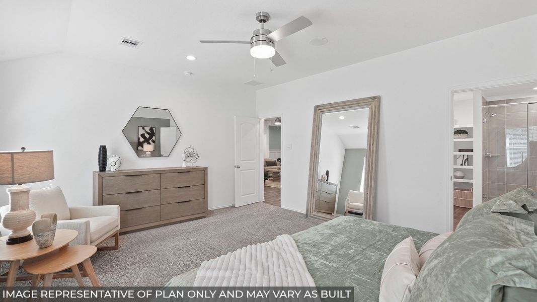 Furnished interior in a model home at East Williams Cove in Conroe (Image 15). Furnished interior in a model home at East Williams Cove in Conroe (Image 15).