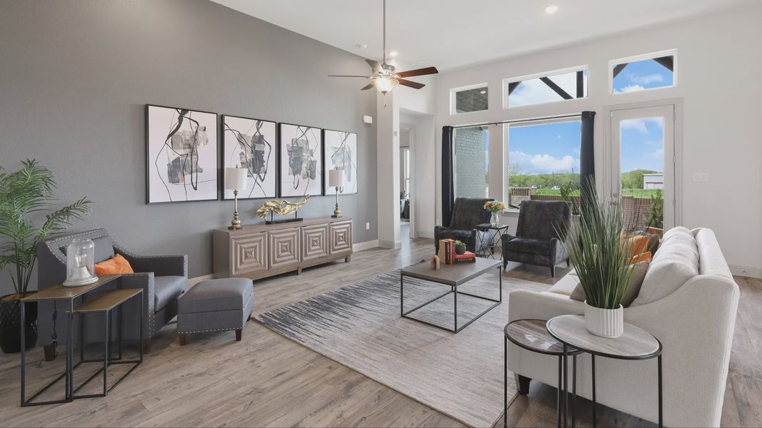 Furnished interior in a model home at Sundance Cove in Crosby (Image 6).