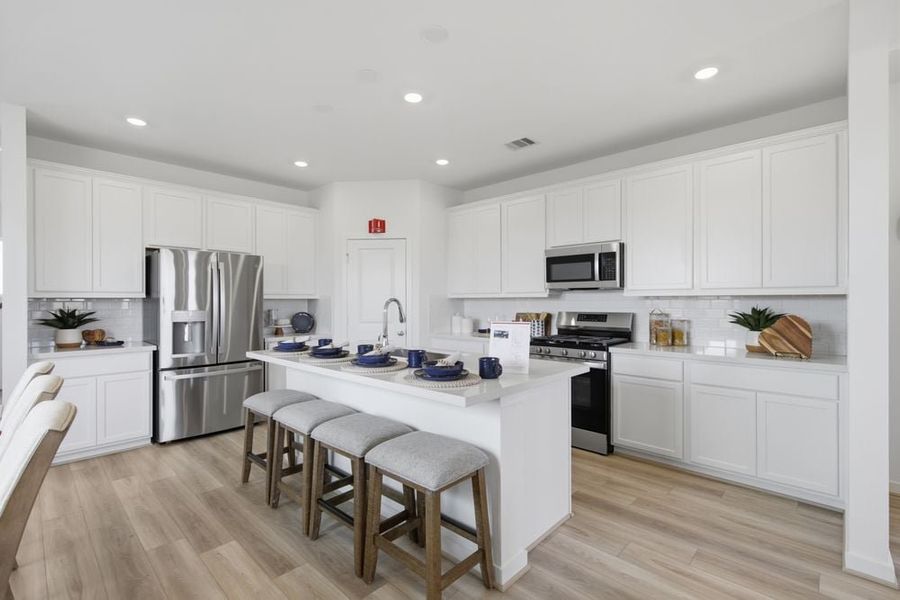 Furnished interior in a model home at Ryehill in Rosenberg (Image 7).