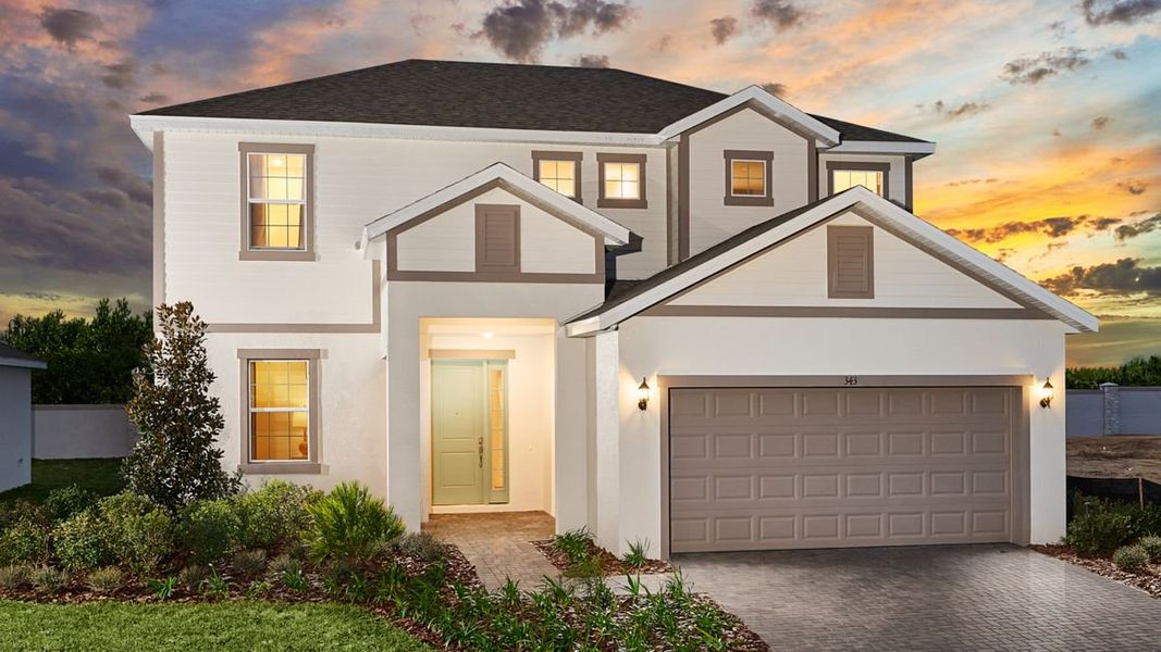Front exterior of a home in the Cypress Park Estates community, located in Haines City, FL (Image 4).
