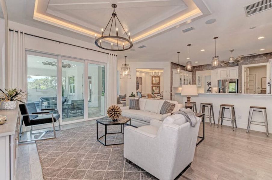 Furnished interior in a model home at Artisan at Watercolor Place in Bradenton (Image 38). Furnished interior in a model home at Artisan at Watercolor Place in Bradenton (Image 38).