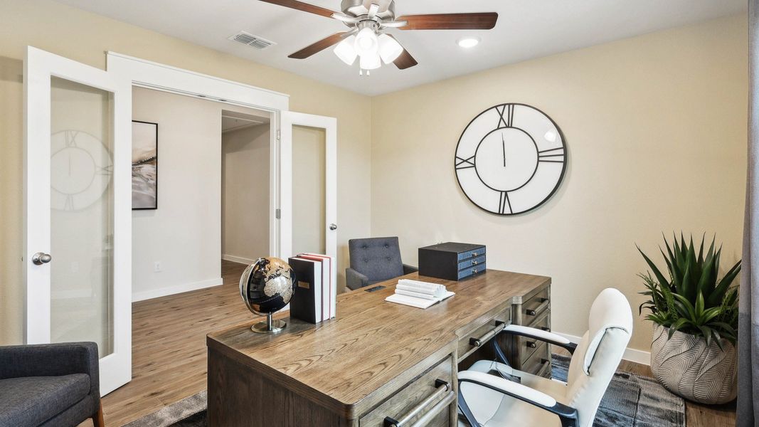 Furnished interior in a model home at Morningside in Josephine (Image 29).