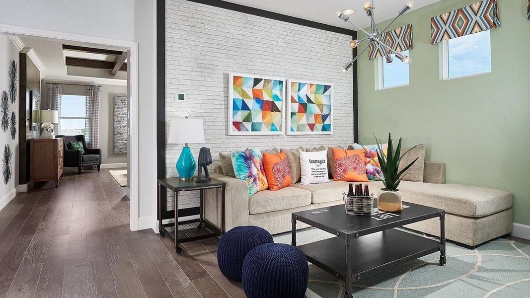 Furnished interior in a model home at Waterset in Apollo Beach (Image 5).