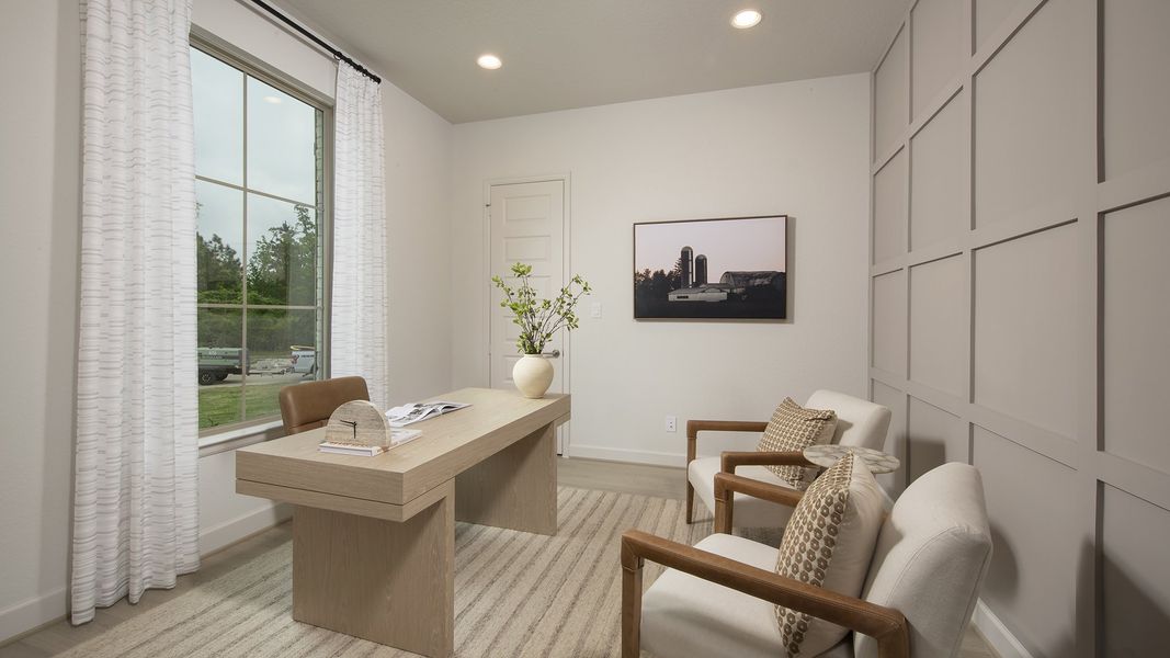 Furnished interior in a model home at Kresston 65' in Montgomery (Image 5).