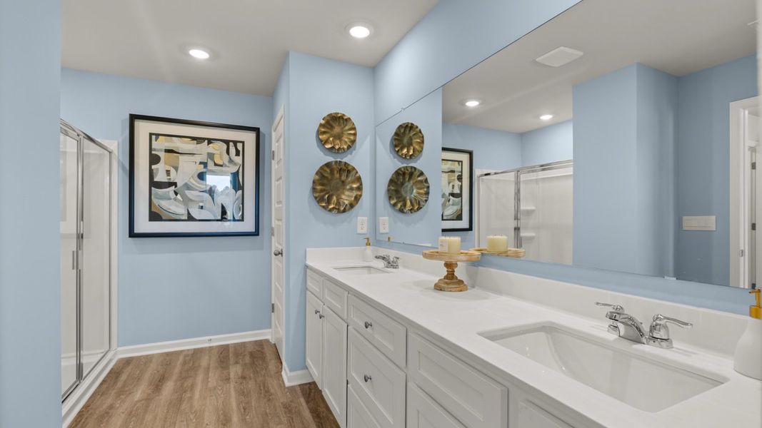 Furnished interior in a model home at Brookland Commons in Monroe (Image 23).