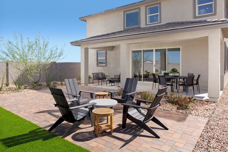 Exterior details of a home in Retreat at Rancho Mirage: Rancho Mirage, Maricopa (Image 3). Exterior details of a home in Retreat at Rancho Mirage: Rancho Mirage, Maricopa (Image 3).