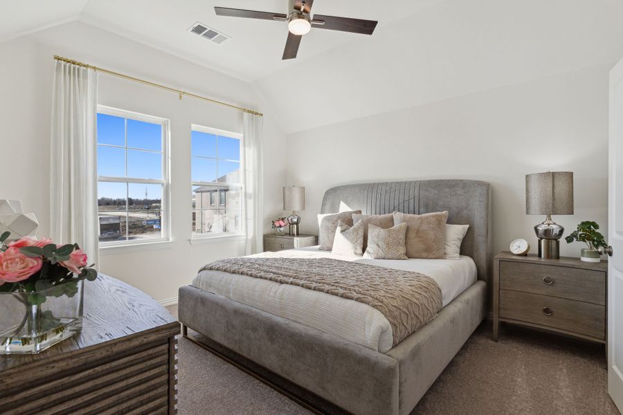 Furnished interior in a model home at Heritage Village in Haltom City (Image 29).