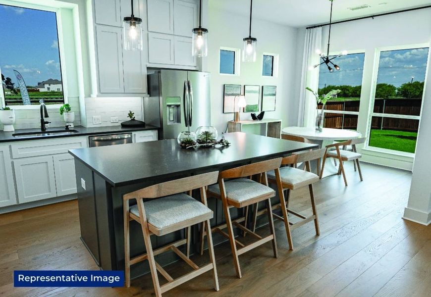 Furnished interior in a model home at LeTara in Haslet (Image 6).