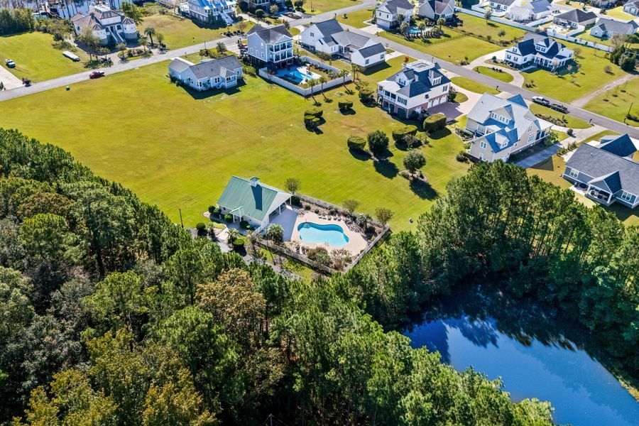 Aerial view of the Pottery Landing community in Conway, SC, showing layout and nearby surroundings (Image 8).