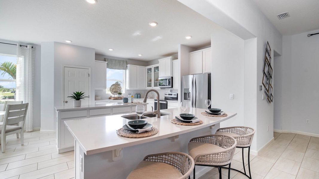 Furnished interior in a model home at Crystal Bay Estates in Grant-Valkaria (Image 8).