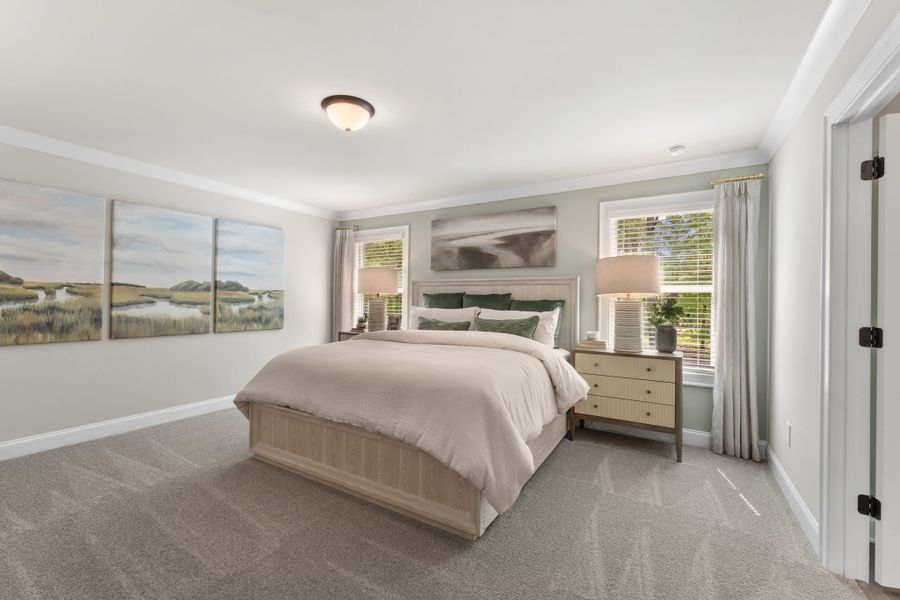 Furnished interior in a model home at River Pointe in Monroe (Image 16). Furnished interior in a model home at River Pointe in Monroe (Image 16).