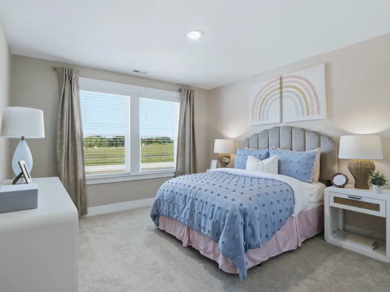Furnished interior in a model home at Barrow Meadows in Zebulon (Image 23).
