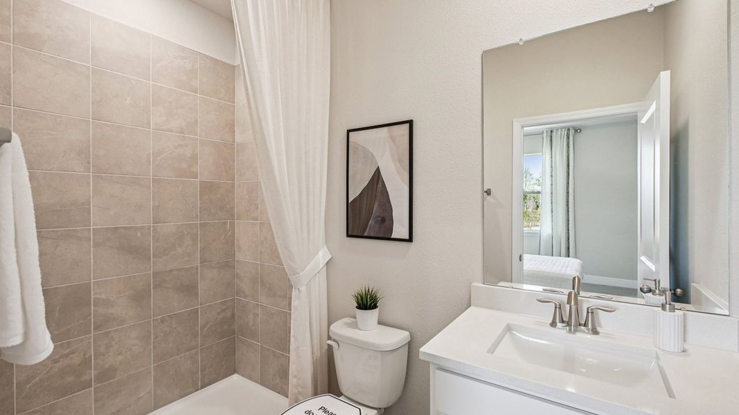 Furnished interior in a model home at Farm at Varrea in Plant City (Image 66).