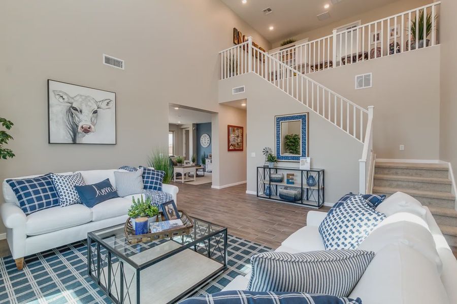 Furnished interior in a model home at Forté at Granite Vista in Waddell (Image 29). Furnished interior in a model home at Forté at Granite Vista in Waddell (Image 29).
