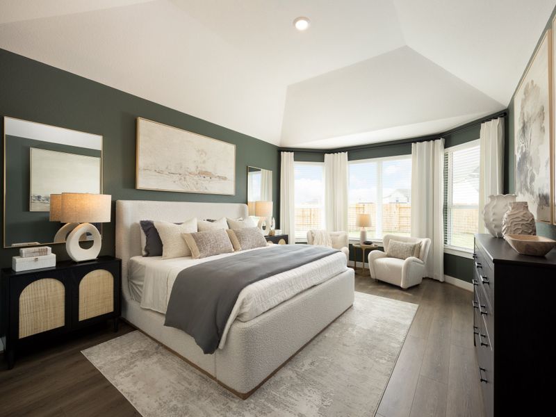 Furnished interior in a model home at Sanford Farms - Classic Series in Waller (Image 14).