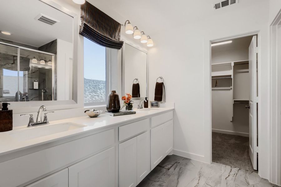 Furnished interior in a model home at North Sky 40s in Celina (Image 18).