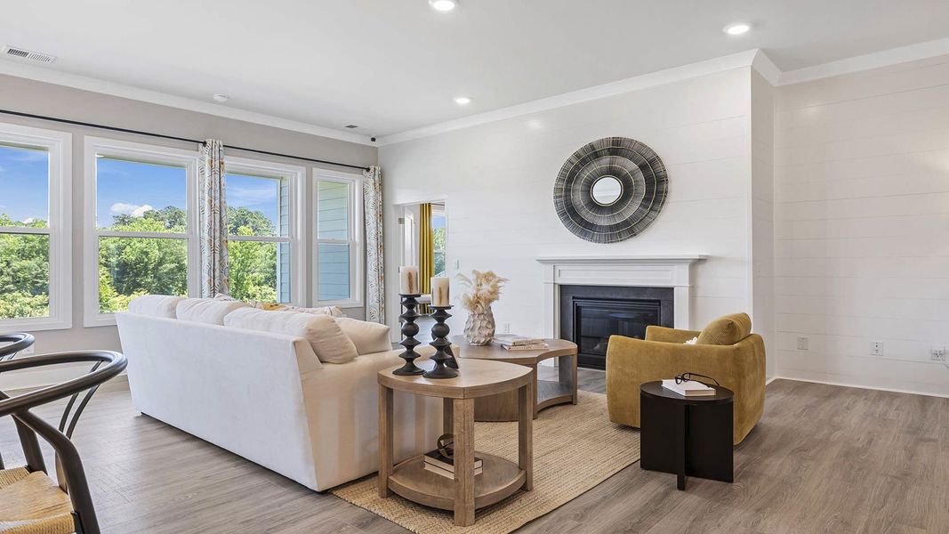 Furnished interior in a model home at Whitehawk Meadows in Travelers Rest (Image 12).