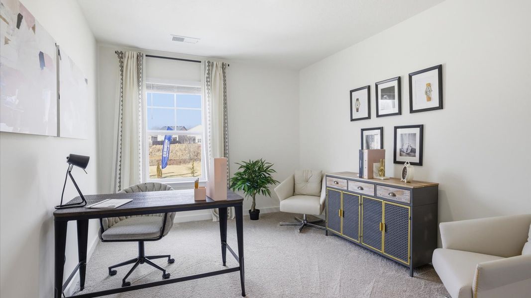Furnished interior in a model home at Belhaven in Knoxville (Image 34).