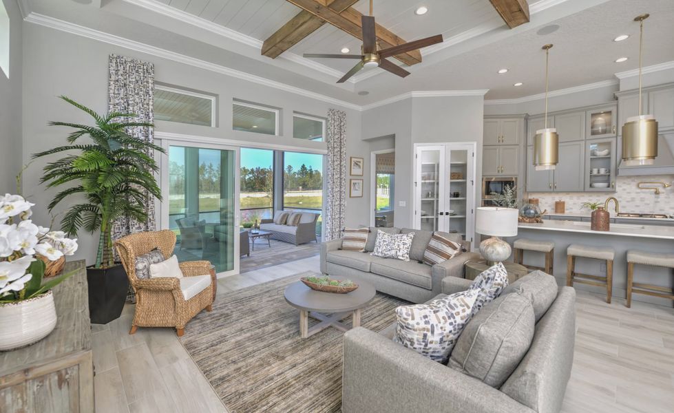 Furnished interior in a model home at Courtney Chase in St. Augustine (Image 10). Furnished interior in a model home at Courtney Chase in St. Augustine (Image 10).