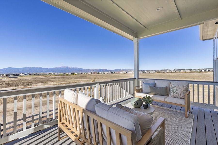 Plan C411 - American Legend Homes' Model in Sterling Ridge - Back Porch