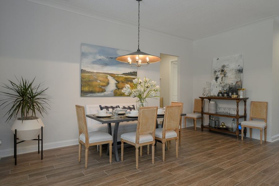 Furnished interior in a model home at Heritage Trace in Nocatee in Ponte Vedra (Image 6). Furnished interior in a model home at Heritage Trace in Nocatee in Ponte Vedra (Image 6).