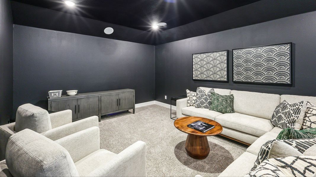 Furnished interior in a model home at Green Meadows Classic in Celina (Image 33).