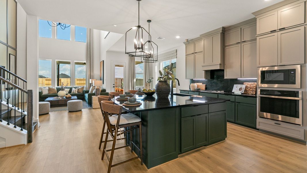 Furnished interior in a model home at Creekhaven in Iowa Colony (Image 6).