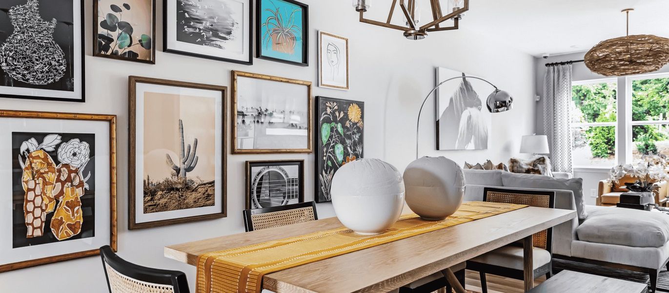 Furnished interior in a model home at Ellis Townes in Charlotte (Image 4).