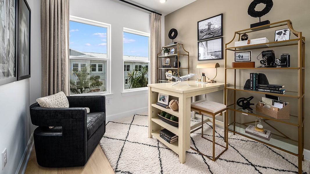 Furnished interior in a model home at Seahaven in Punta Gorda (Image 25).