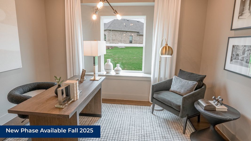 Furnished interior in a model home at Spiritas Ranch in Little Elm (Image 6).