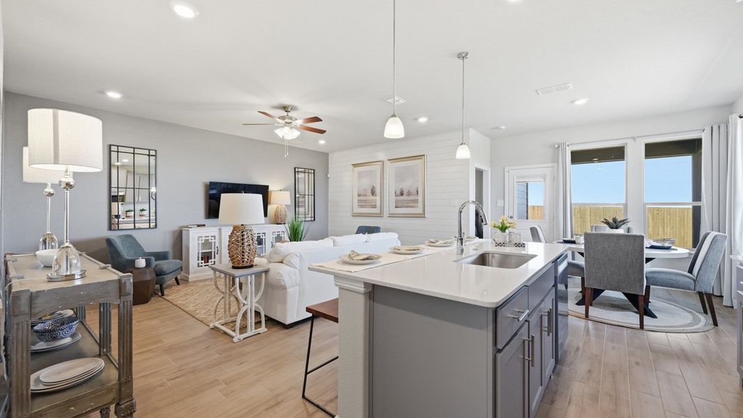 Furnished interior in a model home at Bluestem in Rhome (Image 33). Furnished interior in a model home at Bluestem in Rhome (Image 33).