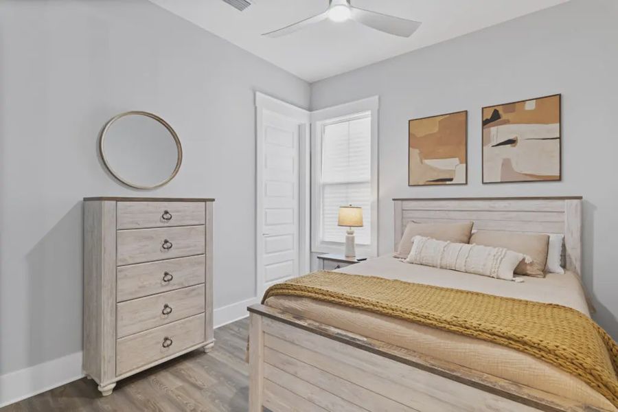 Furnished interior in a model home at Twin Palms in Inlet Beach (Image 8).