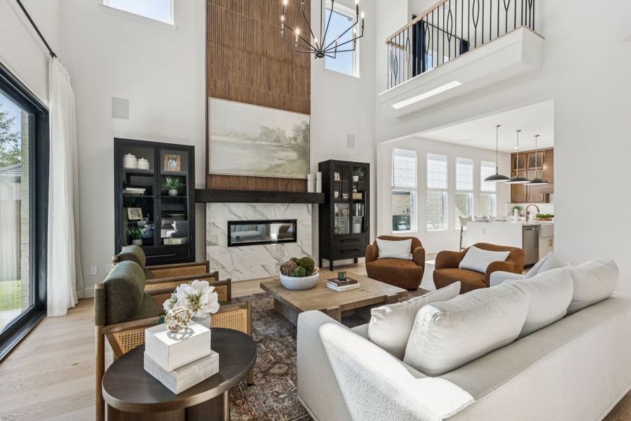 Furnished interior in a model home at Timberbrook in Justin (Image 15). Furnished interior in a model home at Timberbrook in Justin (Image 15).