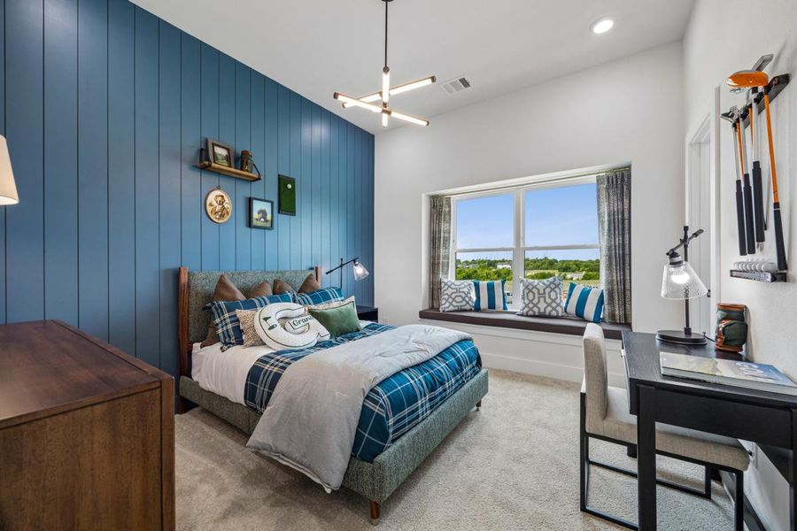Furnished interior in a model home at Creekside at Elevon in Lavon (Image 27).