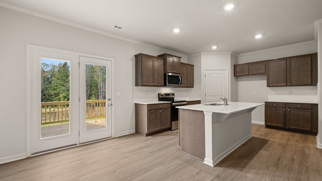 Furnished interior in a model home at Hughes Court in Dawsonville (Image 10).