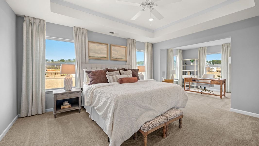 Furnished interior in a model home at Westland in Bogart (Image 7).