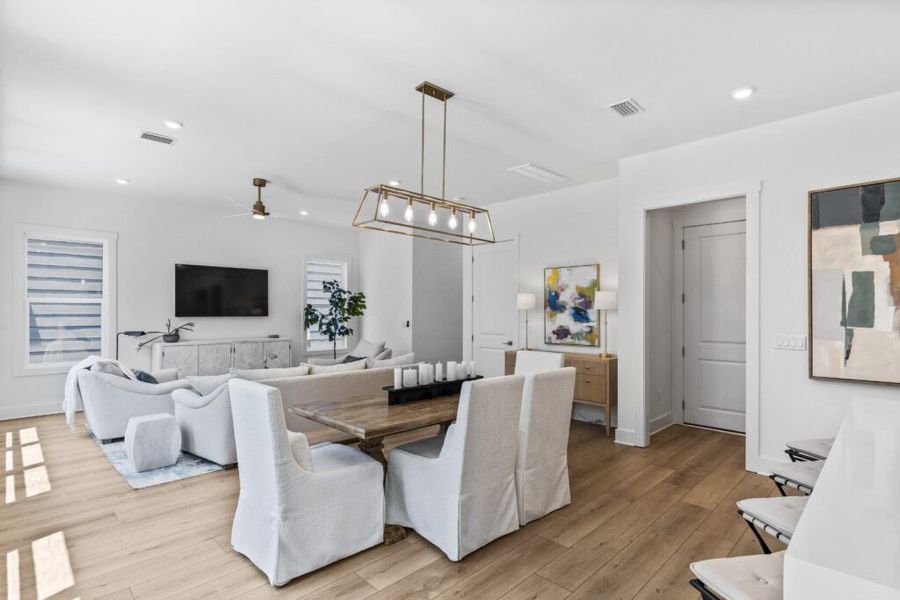 Furnished interior in a model home at Brizo in Santa Rosa Beach (Image 28).