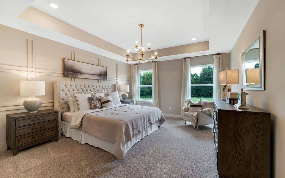 Furnished interior in a model home at Aden Woods in Fairview (Image 36). Furnished interior in a model home at Aden Woods in Fairview (Image 36).