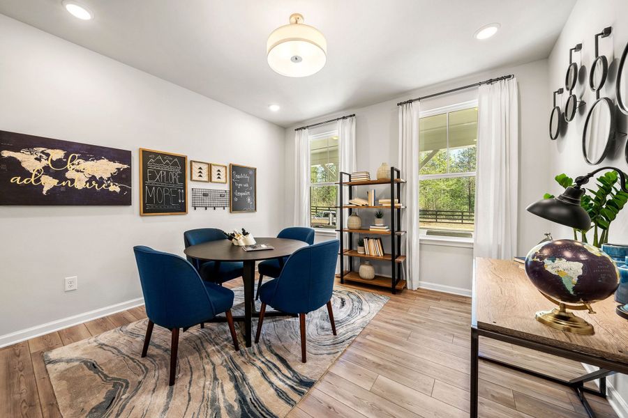 Furnished interior in a model home at Riverwood in Dallas (Image 18). Furnished interior in a model home at Riverwood in Dallas (Image 18).
