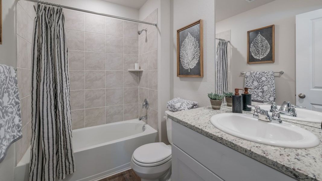 Furnished interior in a model home at August Trails in Needville (Image 17). Furnished interior in a model home at August Trails in Needville (Image 17).