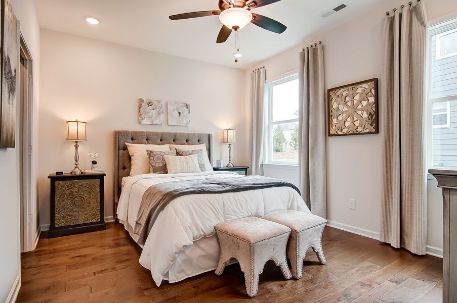 Furnished interior in a model home at Academy Park in Beaufort (Image 15). Furnished interior in a model home at Academy Park in Beaufort (Image 15).