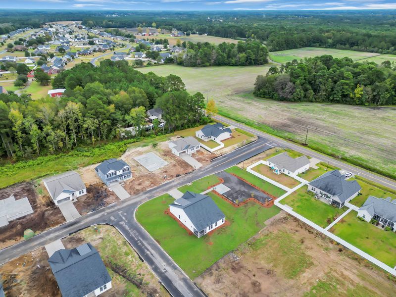 Aerial view of the King Farm Estates community in Aynor, SC, showing layout and nearby surroundings (Image 13).
