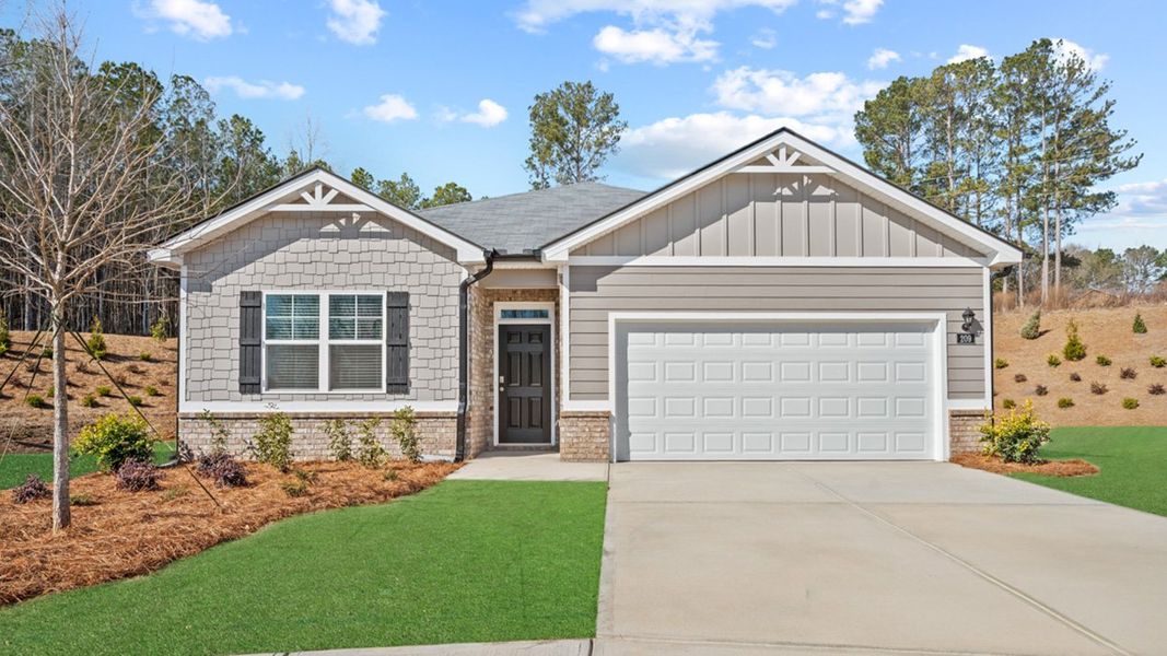 Front exterior of a home in the Poplar Preserve community, located in Newnan, GA (Image 19).