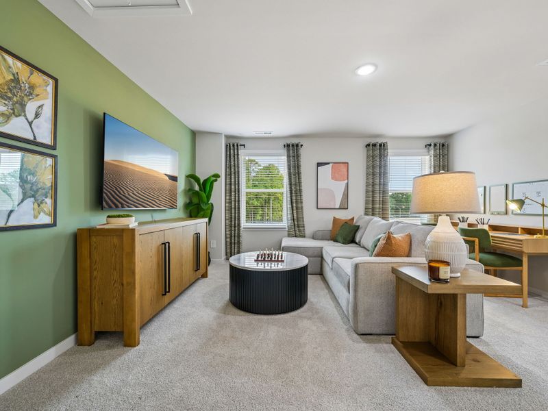 Furnished interior in a model home at Country Lane - Signature Series in Clayton (Image 17). Furnished interior in a model home at Country Lane - Signature Series in Clayton (Image 17).